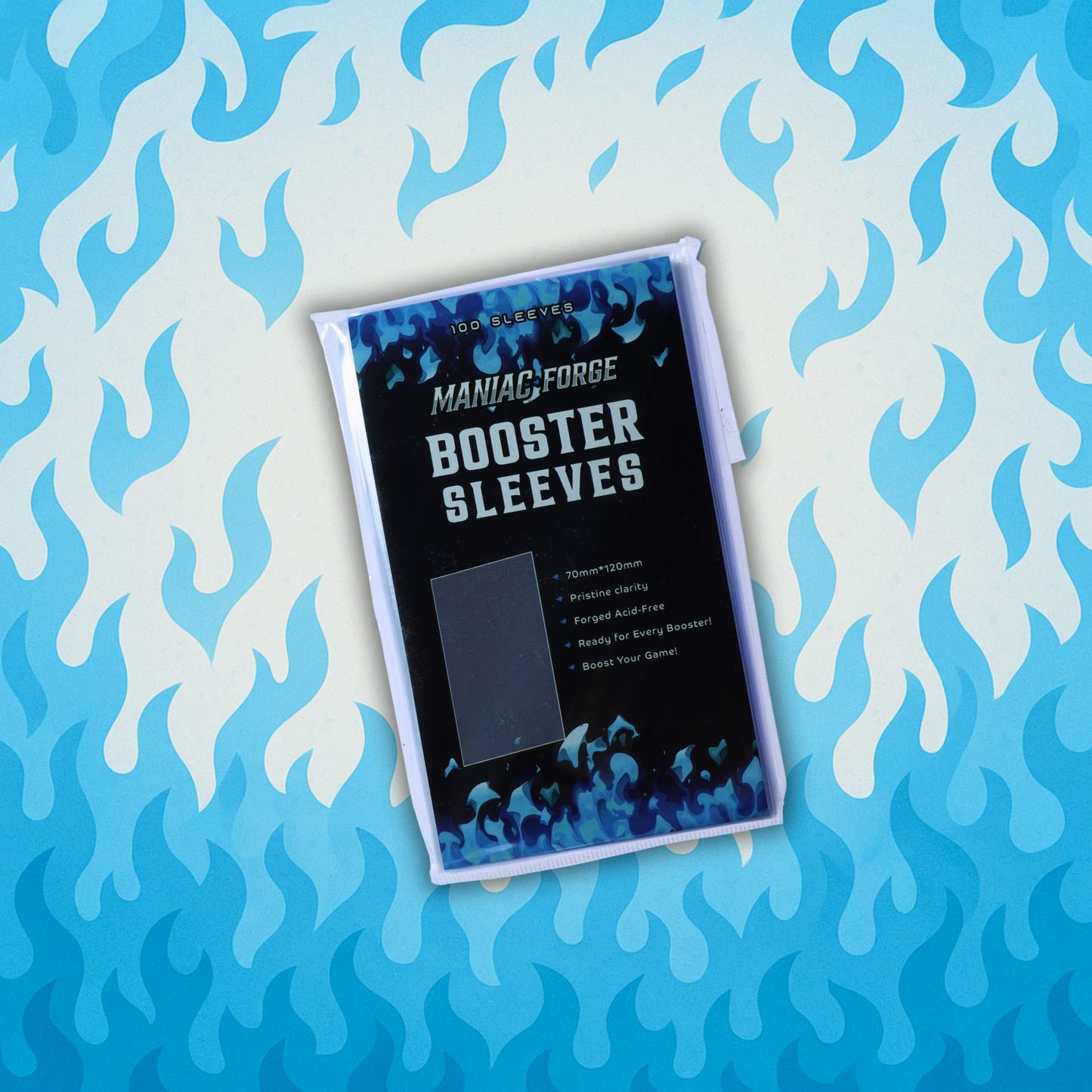 ManiacForge Booster Pack Sleeves (100pcs) – Sealed Protection